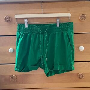 Green Drawstring Lounge Shorts